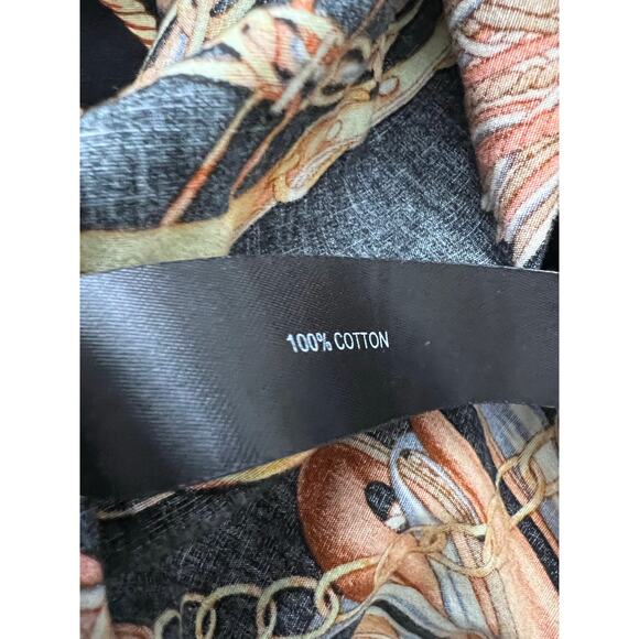 Cactus Man Shirt Sz S Button Down L/S Black All Over Equestrian Print Western - Picture 4 of 5